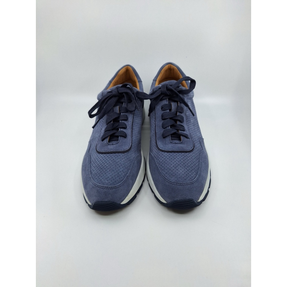 Peter Millar Wayfare Runner MF24XF80 Mens 10 Navy Suede Athletic Shoes - Picture 4 of 5